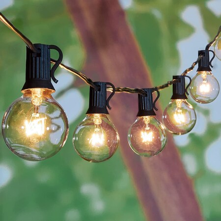 Nuvo Iron Incandescent String Lights, Edison Glass Bulbs - 25 FT Long OSL02